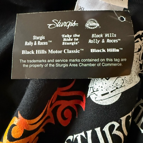 Sturgis 2008 Motorcycle Rally Black Gildan Crew Neck Shirt NWT - Picture 8 of 10